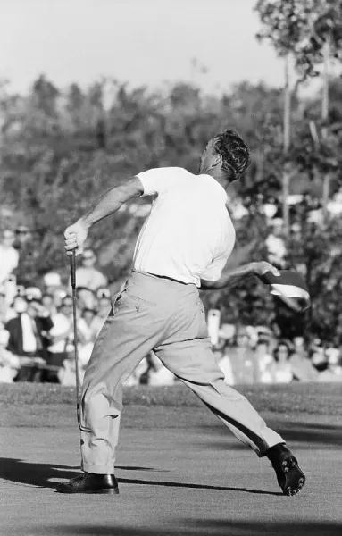 Arnold Palmer Celebrating U.S. Open Win Print, June 1960. Art