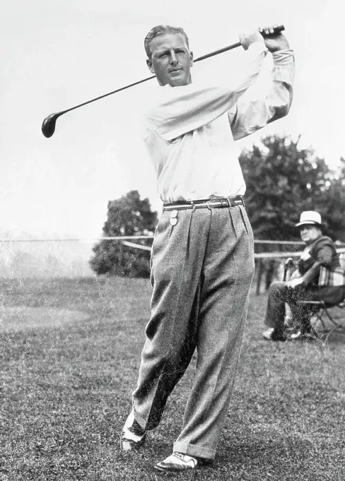 Framed Print : Golfer Craig Wood Swinging Club Framed Print : Golfer Craig Wood Swinging Club