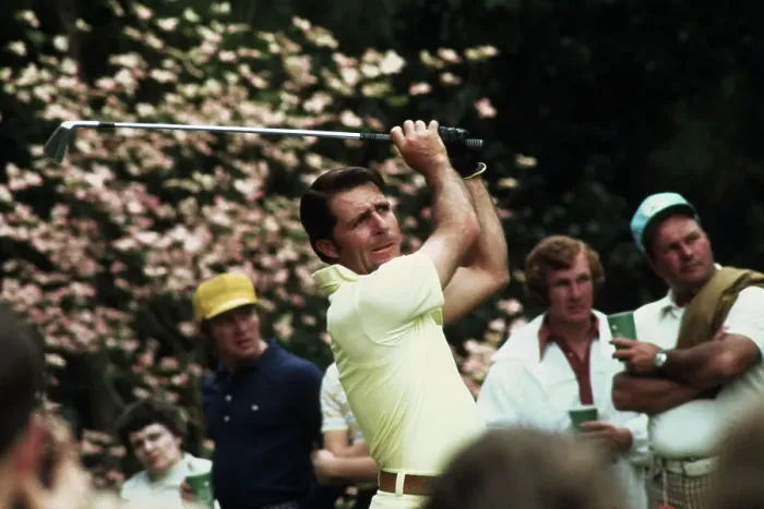 Framed Print : Golfer Gary Player Taking a Swing Framed Print : Golfer Gary Player Taking a Swing
