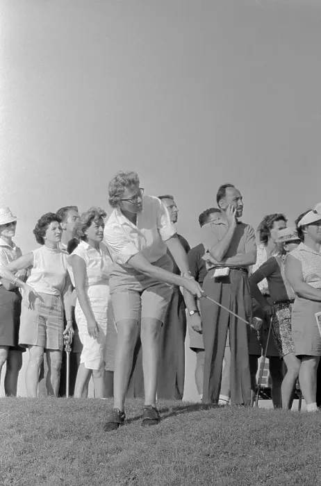 Framed Print : Golfer Mickey Wright Watching Shot During Tournament Framed Print : Golfer Mickey Wright Watching Shot During Tournament