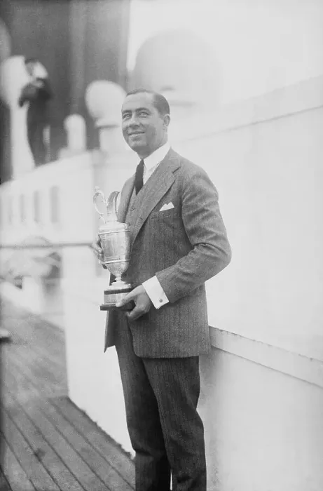 Framed Print : Golfer Walter Hagen Holding Trophy Framed Print : Golfer Walter Hagen Holding Trophy