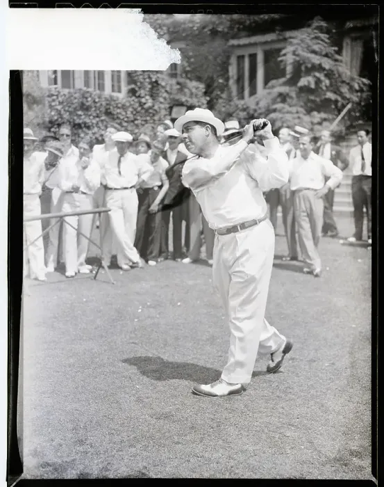 Framed Print : Golfer Walter Hagen Teeing off Framed Print : Golfer Walter Hagen Teeing off