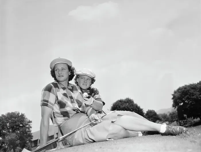 Framed Print : Golfers Patty Berg and Babe Didrikson Zaharias Framed Print : Golfers Patty Berg and Babe Didrikson Zaharias