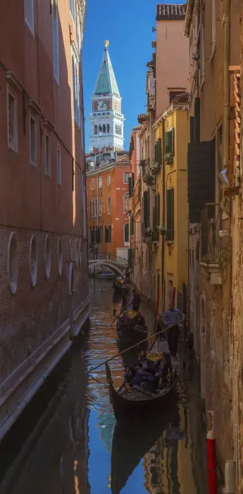 Framed Print : Gondolas in Venice Framed Print : Gondolas in Venice