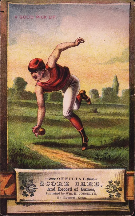 Framed Print : Good Pickup Baseball Score Card Framed Print : Good Pickup Baseball Score Card