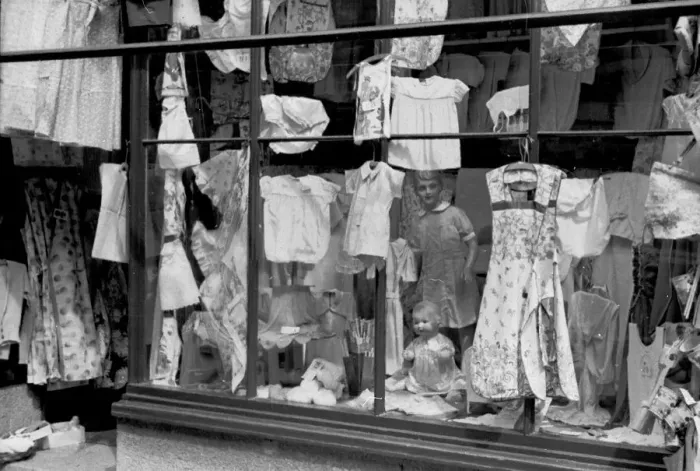 Framed Print : Goods In Window Framed Print : Goods In Window