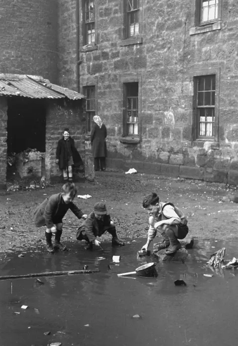 Framed Print : Gorbals Playground Framed Print : Gorbals Playground