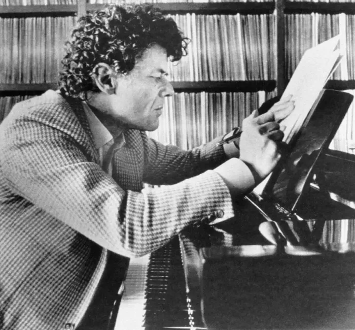 Framed Print : Gordon Getty Composing Music