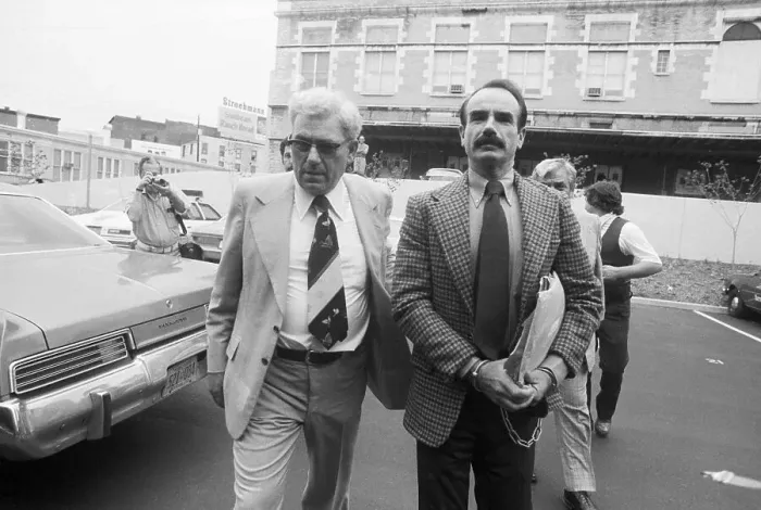 Framed Print : Gordon Liddy Entering Magistrates Office Framed Print : Gordon Liddy Entering Magistrates Office