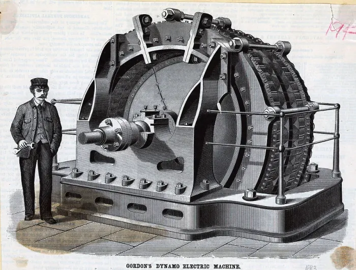 Framed Print : Gordon'S Dynamo-Electric Machine Illus Framed Print : Gordon'S Dynamo-Electric Machine Illus