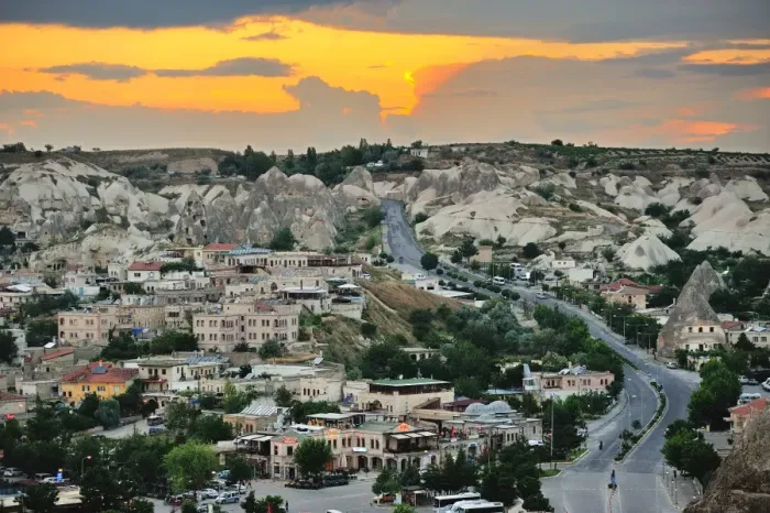 Framed Print : Goreme village in the twilight, Cappadocia, Turkey Framed Print : Goreme village in the twilight, Cappadocia, Turkey