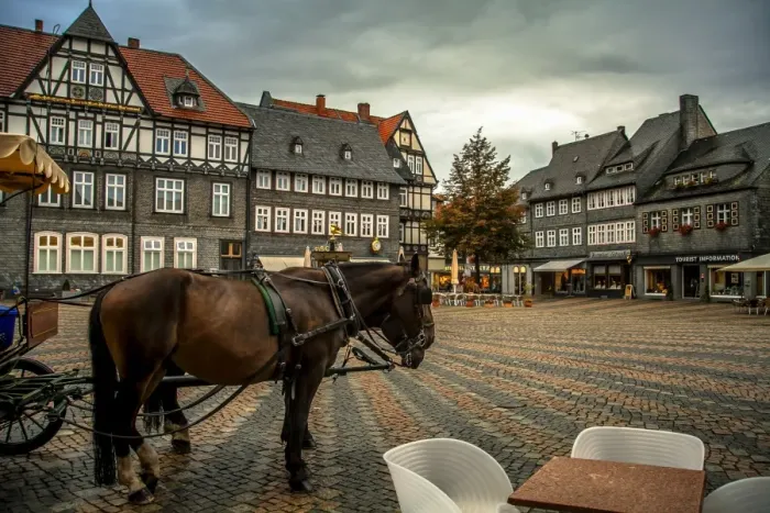 Framed Print : Goslar Downtown, Germany Framed Print : Goslar Downtown, Germany