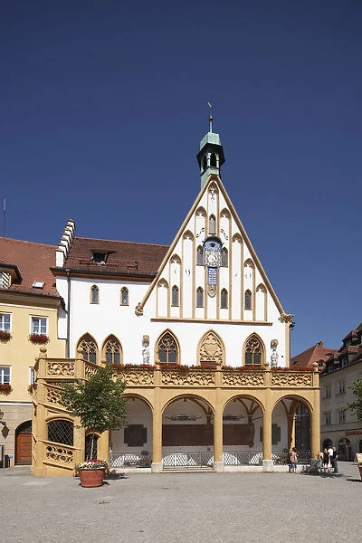 Gothic town hall, Amberg, Upper Palatinate, Bavaria, Germany, Europe, PublicGround
