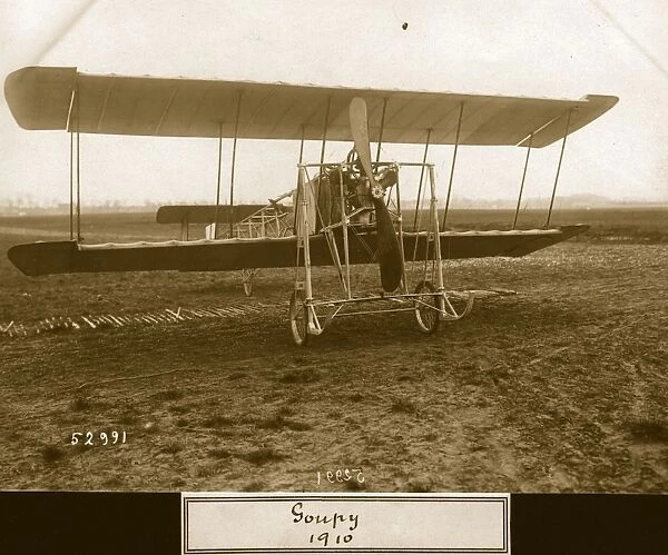 Goupy II. 8th April 1910: A Goupy II biplane built by Ambroise Goupy in