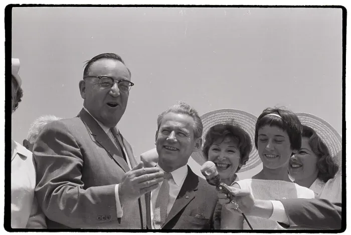 Framed Print : Governor Brown With Senator and Daughter Framed Print : Governor Brown With Senator and Daughter