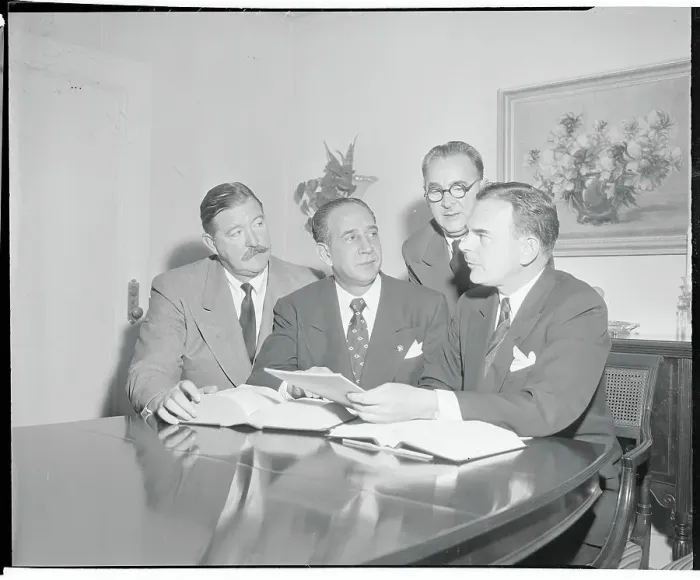 Framed Print : Governor Dewey and Colleagues Framed Print : Governor Dewey and Colleagues