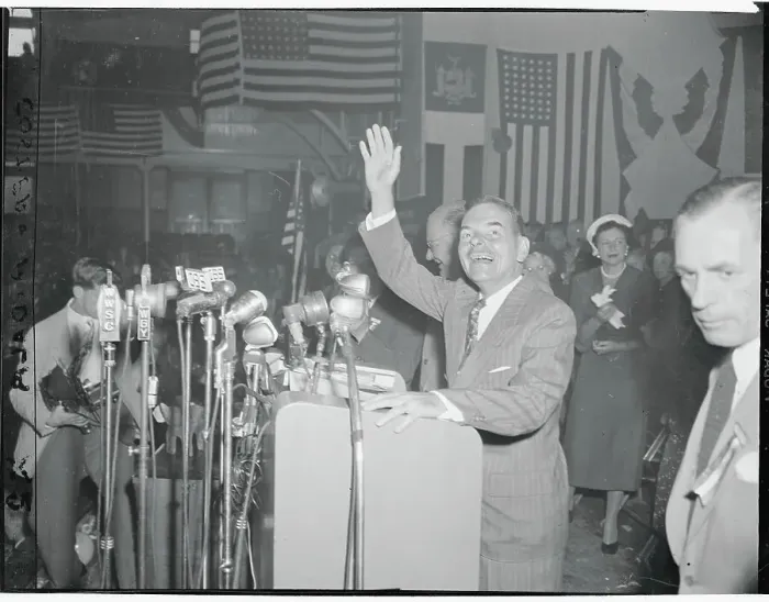 Framed Print : Governor Dewey Waving Framed Print : Governor Dewey Waving