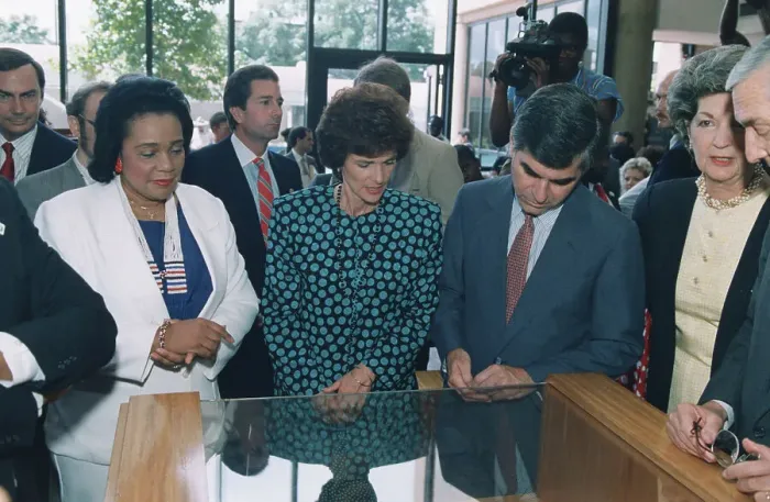 Framed Print : Governor Dukakis At The Martin Luther King Jr. Center For Nonviolent Social Change Framed Print : Governor Dukakis At The Martin Luther King Jr. Center For Nonviolent Social Change