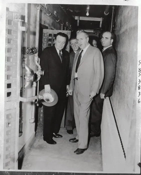 Framed Print : Governor Earle Inspecting Prison Cells Framed Print : Governor Earle Inspecting Prison Cells