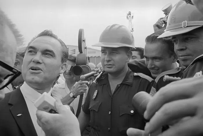 Framed Print : Governor George C. Wallace Talking to Reporters