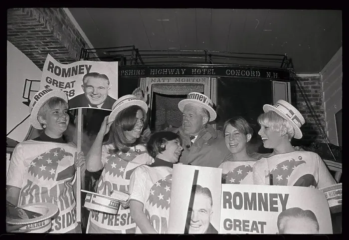 Framed Print : Governor George Romney at Press Site Framed Print : Governor George Romney at Press Site