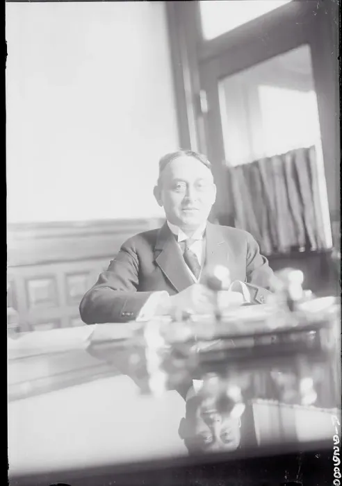 Framed Print : Governor George Silzer in His Office Framed Print : Governor George Silzer in His Office
