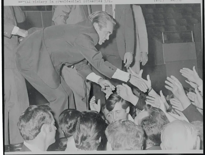 Framed Print : Governor George Wallace Stooping to Shake Supporter's Hands Framed Print : Governor George Wallace Stooping to Shake Supporter's Hands