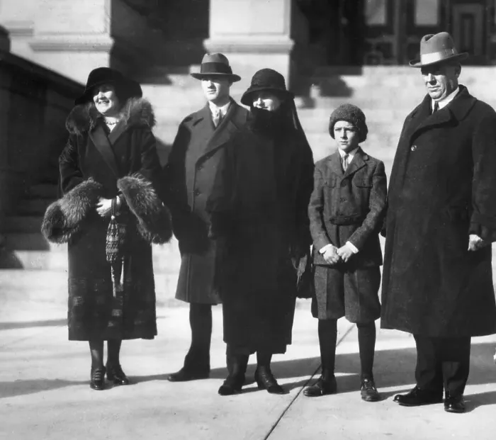 Framed Print : Governor Nellie Tayloe Ross With Family Framed Print : Governor Nellie Tayloe Ross With Family