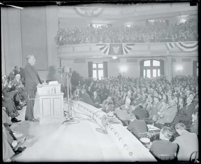 Framed Print : Governor Roosevelt Making an Address Framed Print : Governor Roosevelt Making an Address