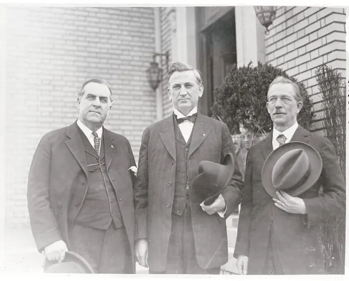Framed Print : Governor Trinkle, Neff, and Brandon Framed Print : Governor Trinkle, Neff, and Brandon