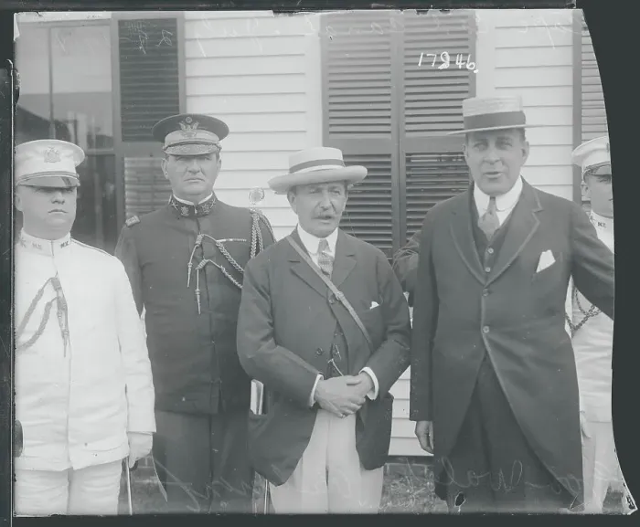 Framed Print : Governor Walsh and August Belmont Framed Print : Governor Walsh and August Belmont