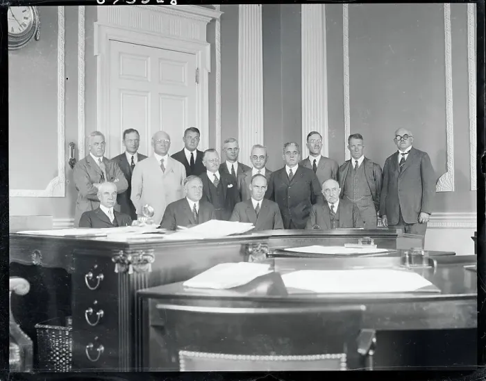 Framed Print : Governors Discussing Coal Problem Framed Print : Governors Discussing Coal Problem