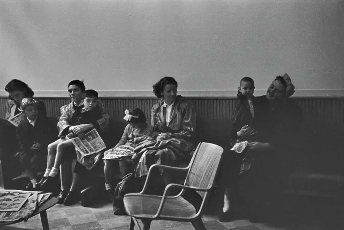 Framed Print : A GP's Waiting Room, 1954