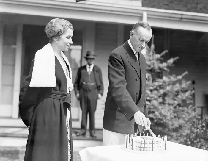 Framed Print : Grace Coolidge Watching Pres. Coolidge Cutting Cake Framed Print : Grace Coolidge Watching Pres. Coolidge Cutting Cake