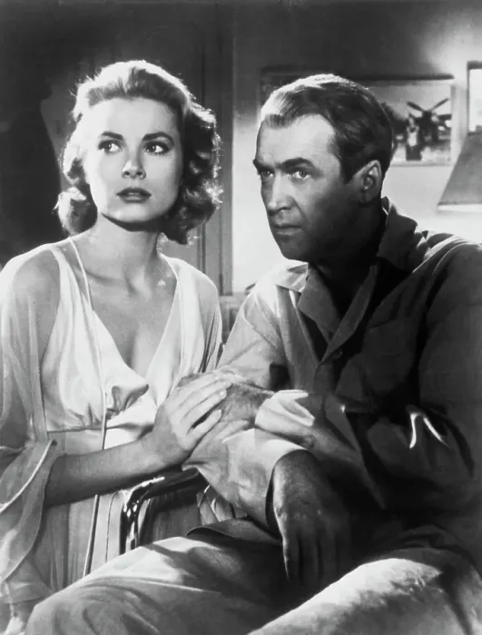 Framed Print : Grace Kelly and James Stewart in Rear Window Framed Print : Grace Kelly and James Stewart in Rear Window