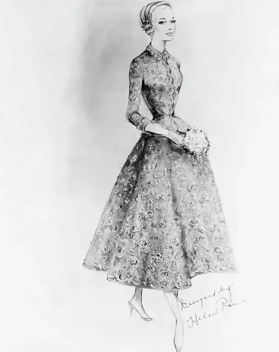 Framed Print : Grace Kelly's Civil Wedding Gown