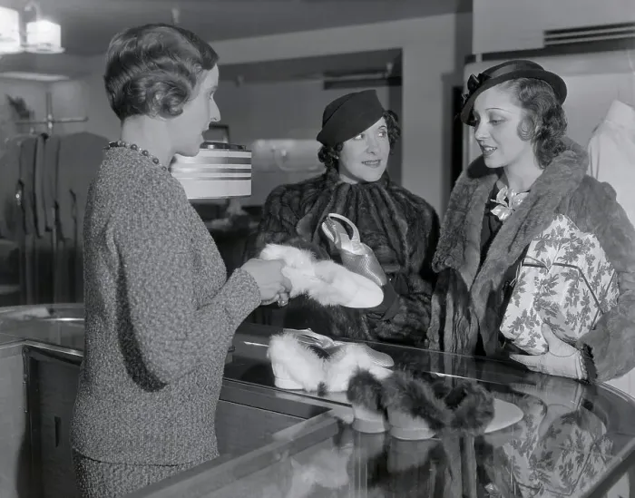 Framed Print : Gracie Allen and Frances Drake Shopping Framed Print : Gracie Allen and Frances Drake Shopping