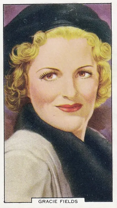 Framed Print : Gracie Fields, My Favorite Part series, Collectible Tobacco Card, 1939 Framed Print : Gracie Fields, My Favorite Part series, Collectible Tobacco Card, 1939