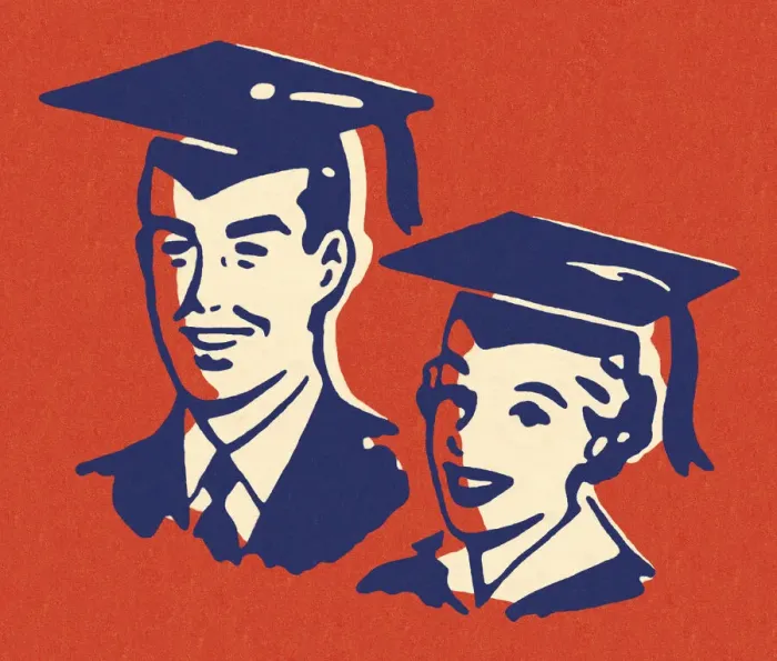 Framed Print : Two Graduates Framed Print : Two Graduates