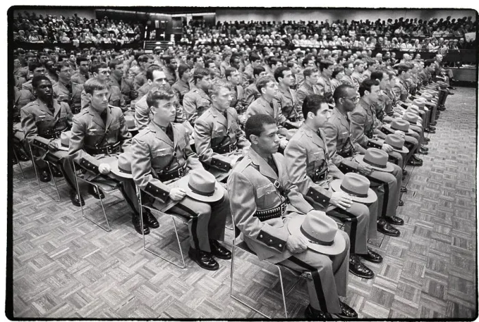 Framed Print : Graduating Class Of State Troopers Framed Print : Graduating Class Of State Troopers