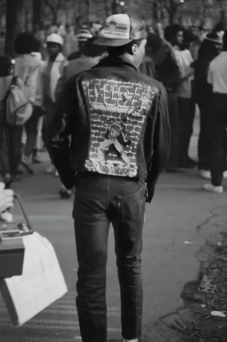 Framed Print : Graffiti Denim Jacket Framed Print : Graffiti Denim Jacket