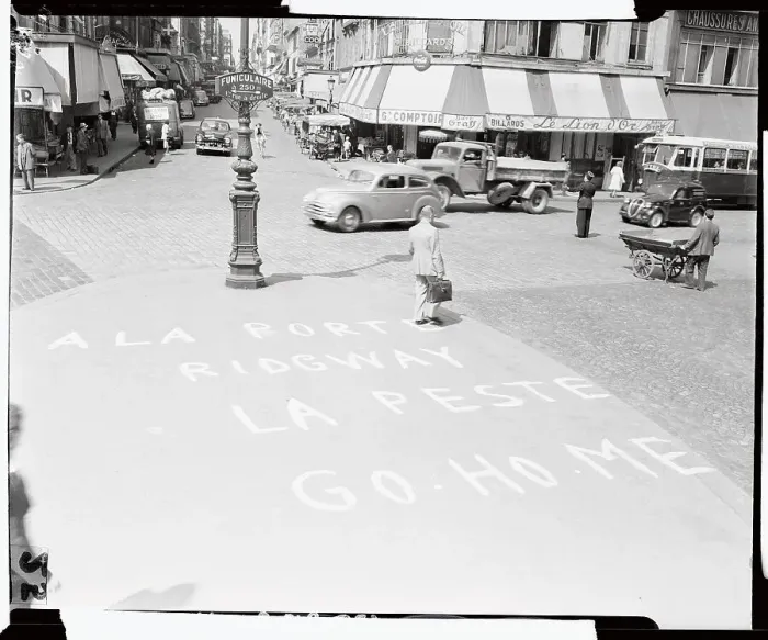 Framed Print : Graffiti on Street in Paris Framed Print : Graffiti on Street in Paris