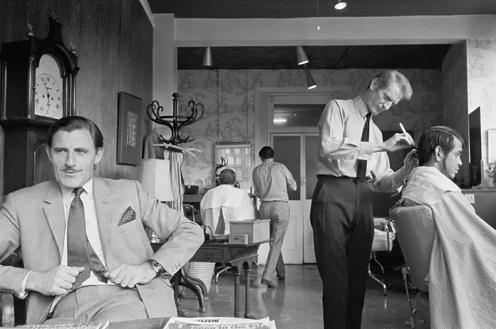 Framed Print : Graham Hill Gets A Haircut