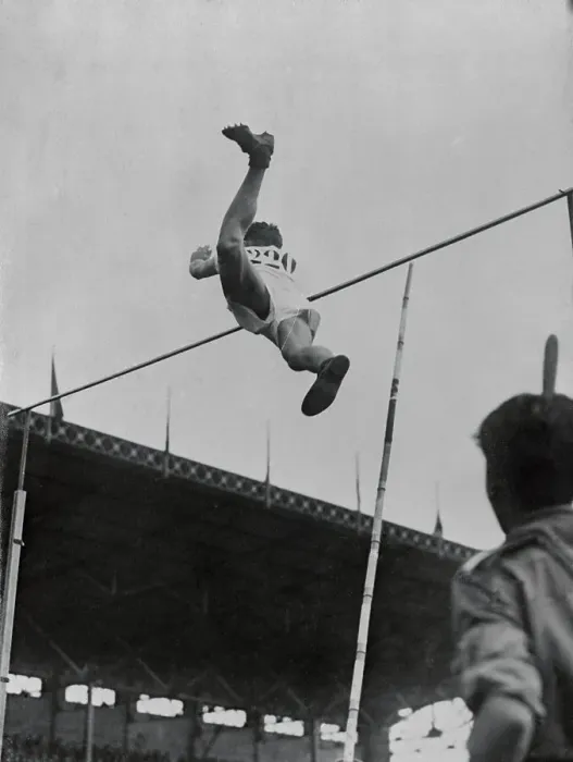 Framed Print : Graham of The U.S. Finishing Second in Pole Vault Competition Framed Print : Graham of The U.S. Finishing Second in Pole Vault Competition