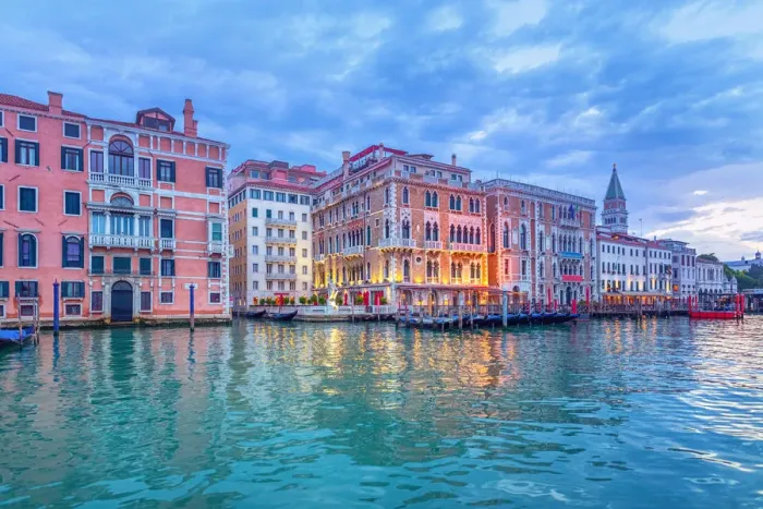 Framed Print : The Grand Canal in Venice with the Campanile in the background