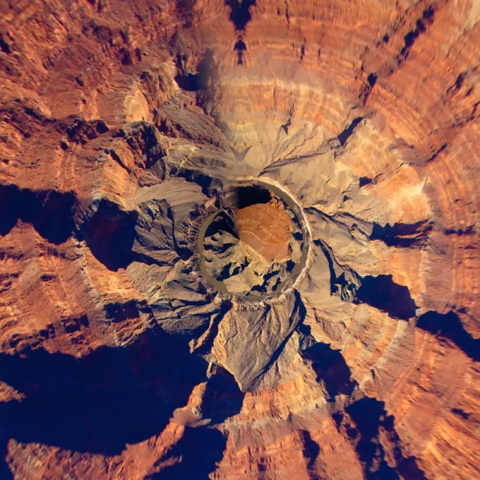 Framed Print : Grand Canyon Tiny Planet Framed Print : Grand Canyon Tiny Planet