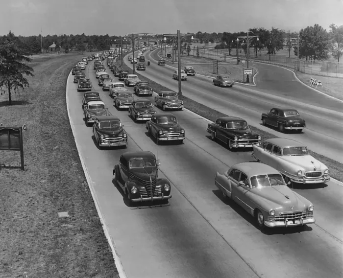 Framed Print : Grand Central Parkway Traffic Framed Print : Grand Central Parkway Traffic
