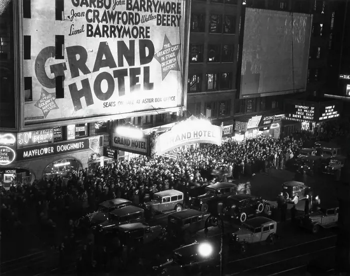 Framed Print : Grand Hotel Movie Premiere Framed Print : Grand Hotel Movie Premiere