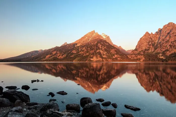 Framed Print : The Grand and Jenny Lake Framed Print : The Grand and Jenny Lake
