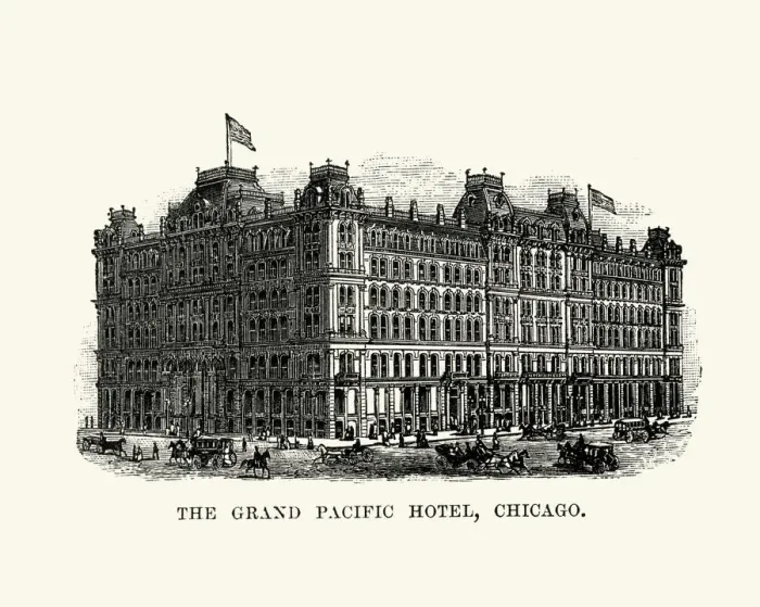 Framed Print : The Grand Pacific Hotel, Chicago, 19th Century Framed Print : The Grand Pacific Hotel, Chicago, 19th Century